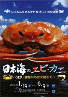 日本海のエビ・カニ～分類・生態から食文化まで～　2019年1月19日から6月9日まで　石川県自然史資料館